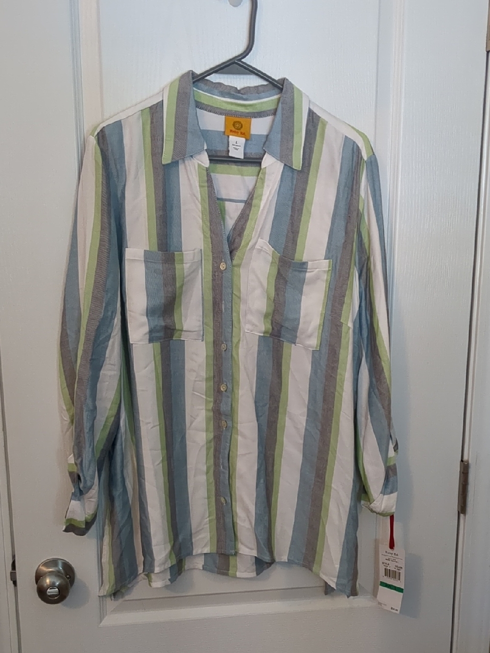 Ruby Rd. Teal Green Size L Retail Tag